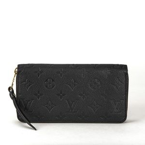 Louis Vuitton Black Monogram Empreinte Zip Wallet